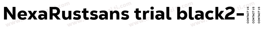 NexaRustsans trial black2字体转换